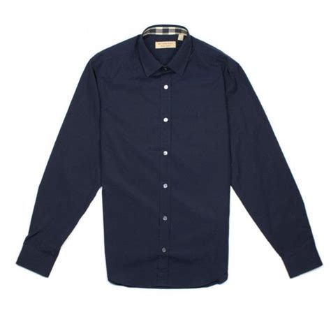 blue ladies small burberry shirt|navy blue burberry shirt.